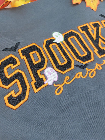 Spooky Season Glitter Applique Sweatshirt