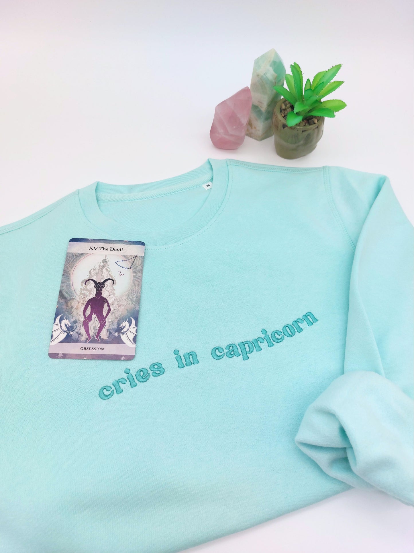 Cries in [Zodiac] Premium Embroidered Sweatshirt