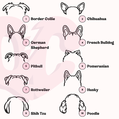Personalised Dog Outline Embroidered Sweatshirt with Name
