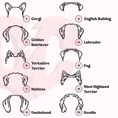 Personalised Dog Outline Embroidered Sweatshirt with Name