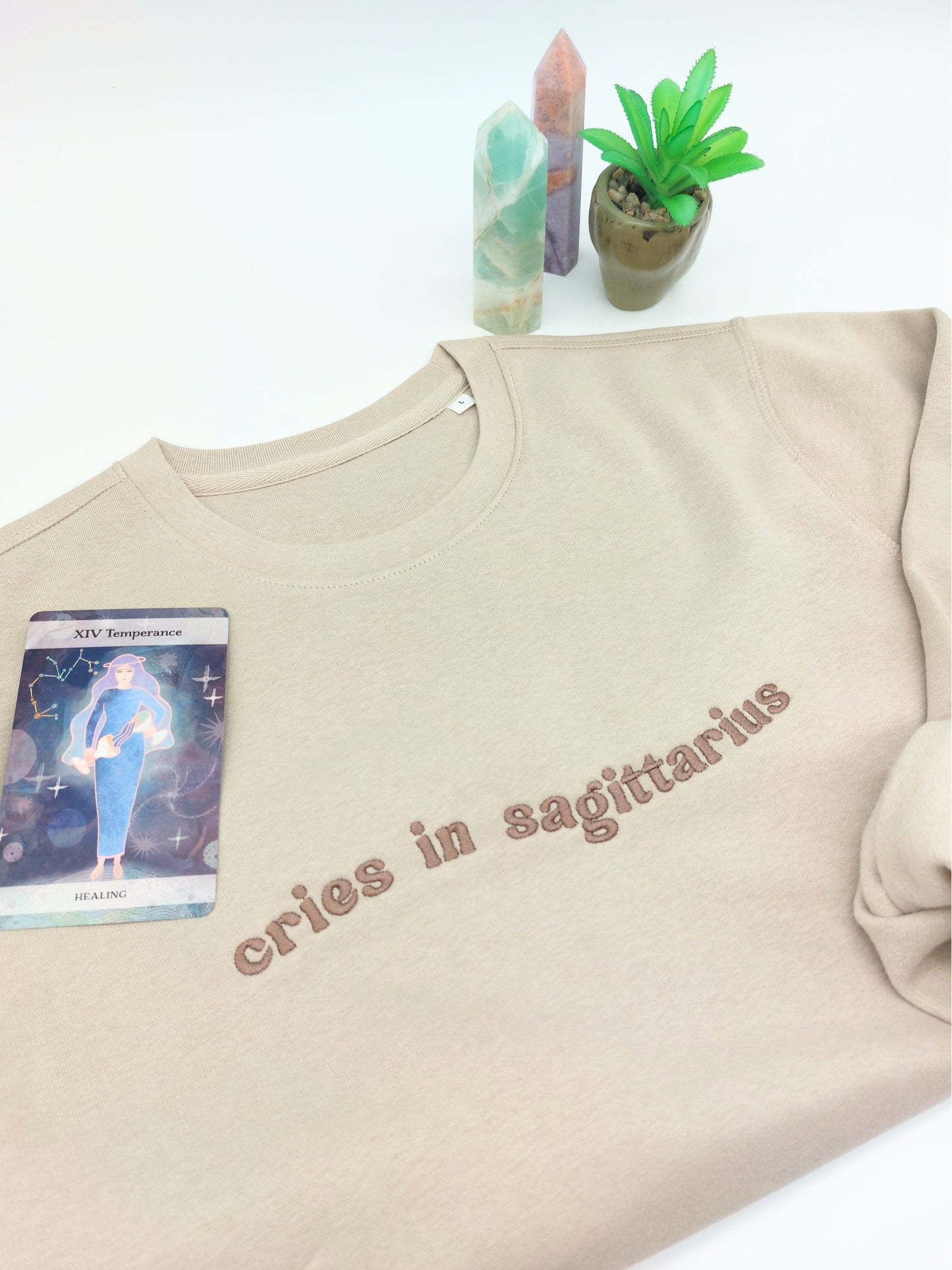 Cries in [Zodiac] Premium Embroidered Sweatshirt