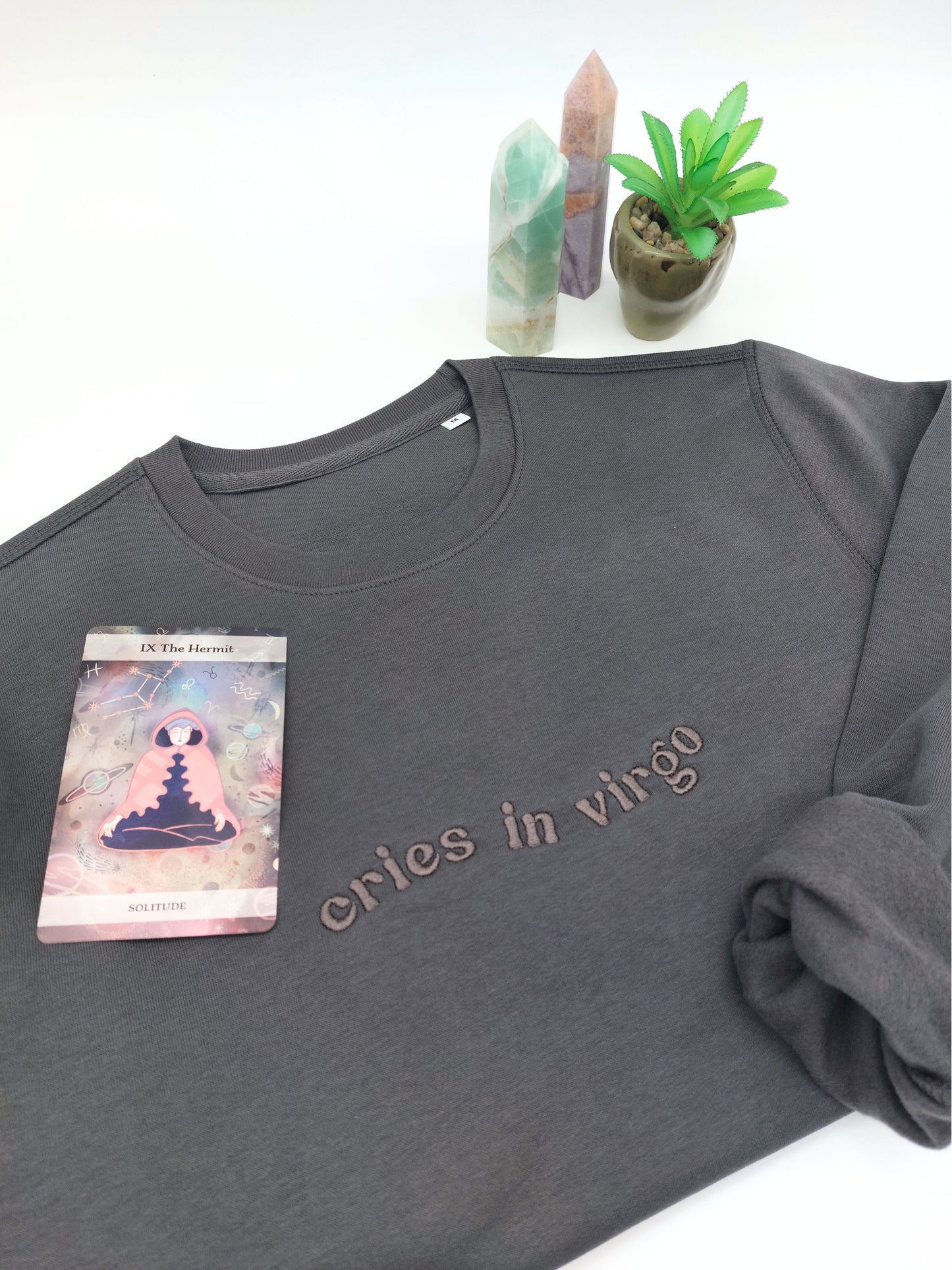 Cries in [Zodiac] Premium Embroidered Sweatshirt